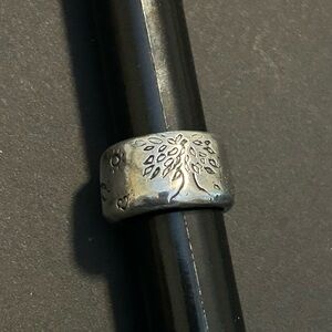 Sundance Catalog Jes Maharry Sterling Silver Strength Ring size 5 1/2